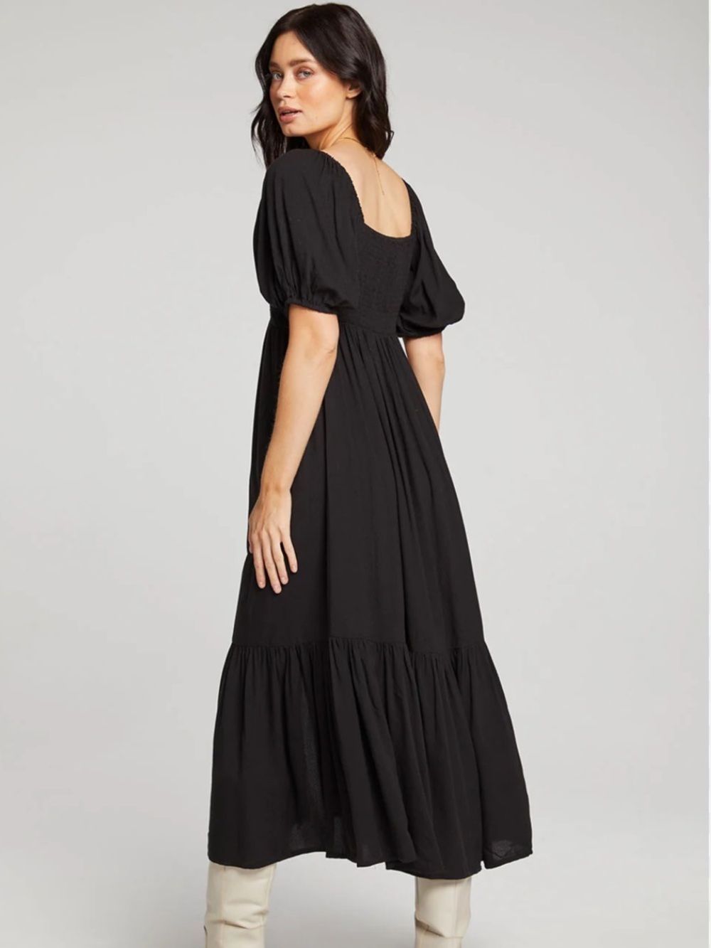 Saltwater Luxe Puff Sleeve Maxi Dress
